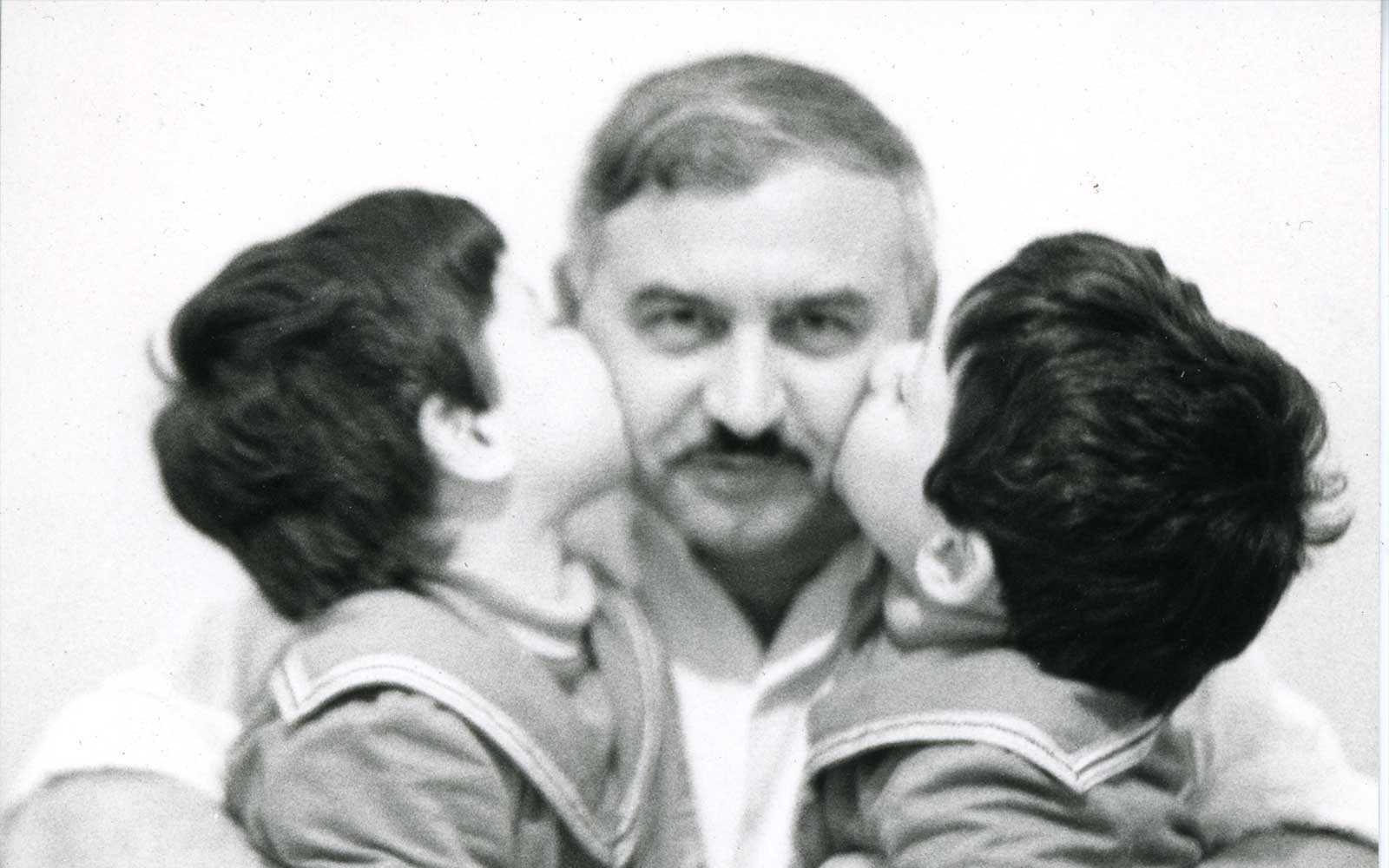 Eugene Vindman with his father and brother