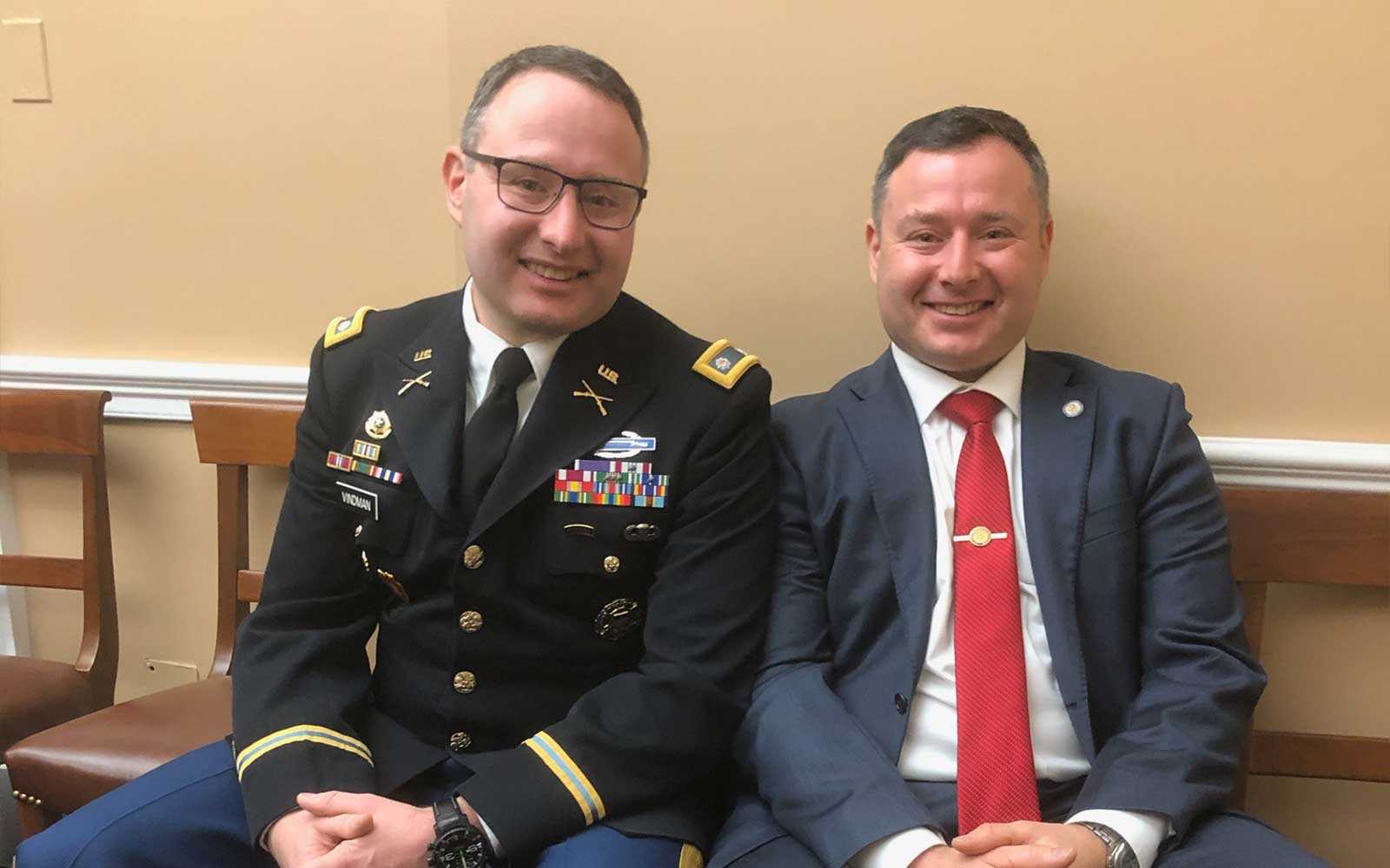 Eugene with his father and brother